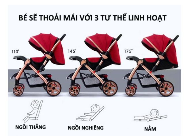 xe đẩy em bé gấp gọn