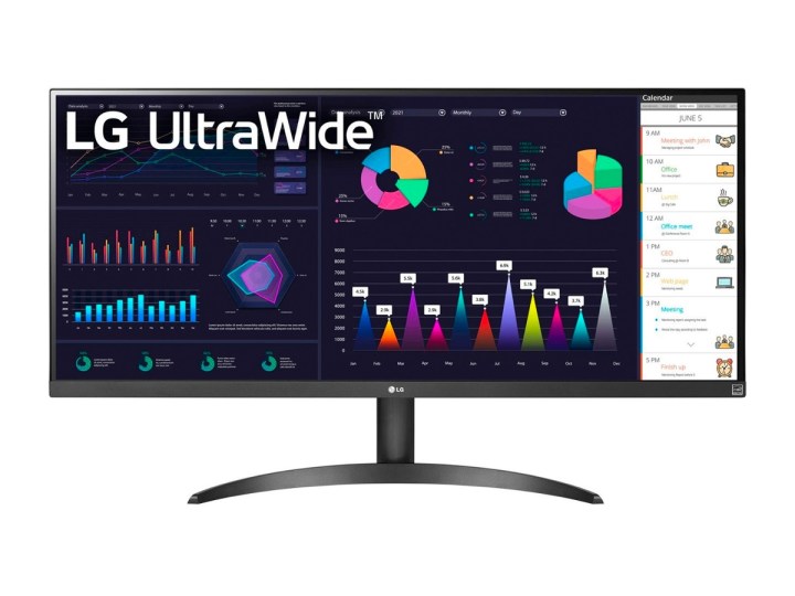 Màn hình LG UltraWide 34 inch trên nền trắng.