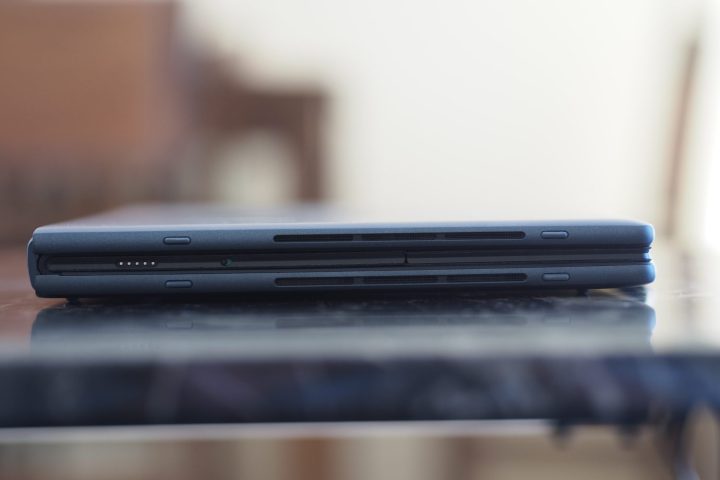 HP Spectre Foldable PC left side view showing speaker.