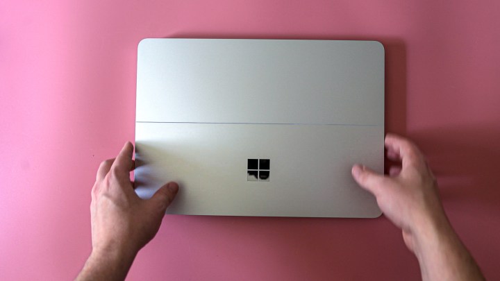 The back of the Surface Laptop Studio 2.