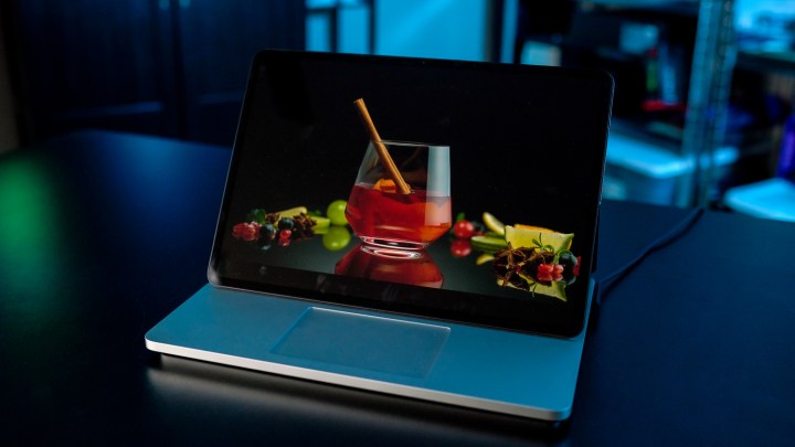 An OLED demo running on the Surface Laptop Studio 2.