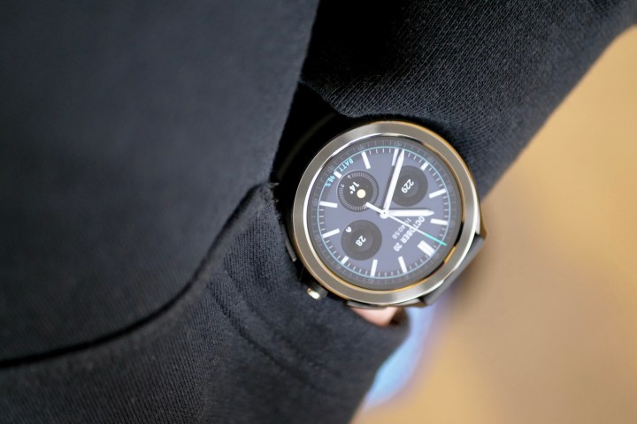 A person wearing the Xiaomi Watch 2 Pro.